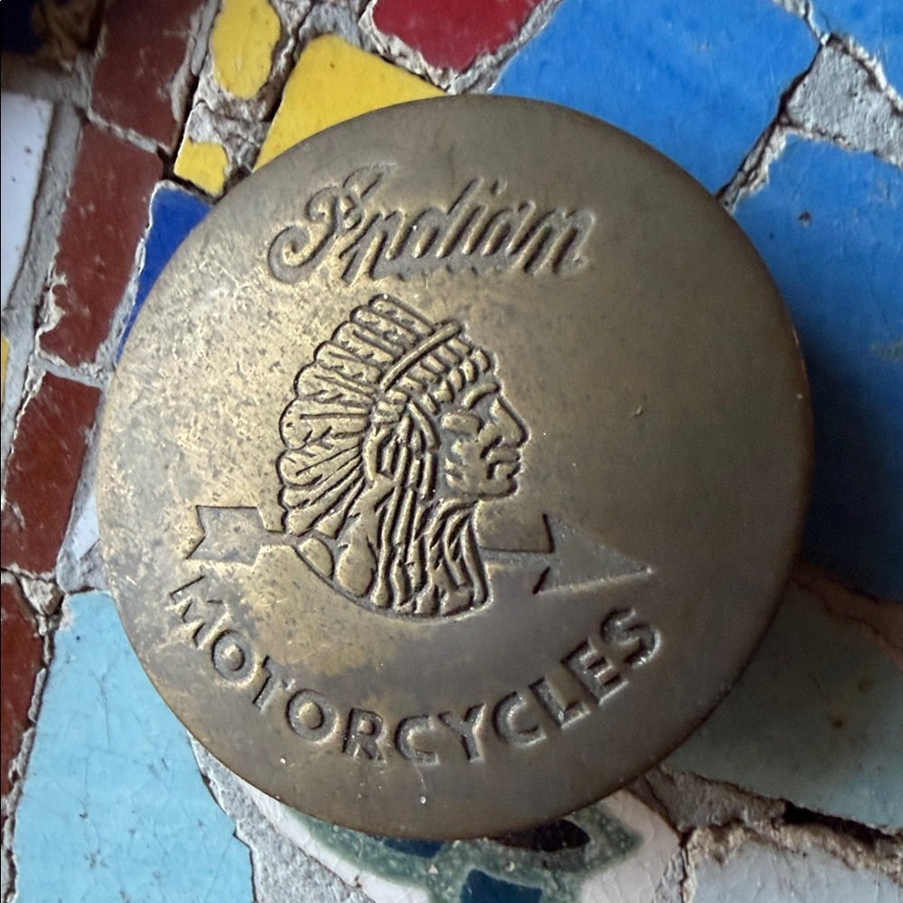 Vintage Indian Motorcycles Brass pin